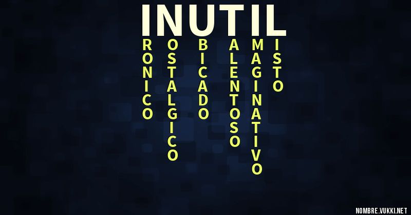 Acróstico inutil