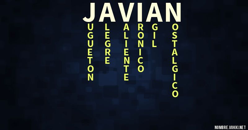 Acróstico javian