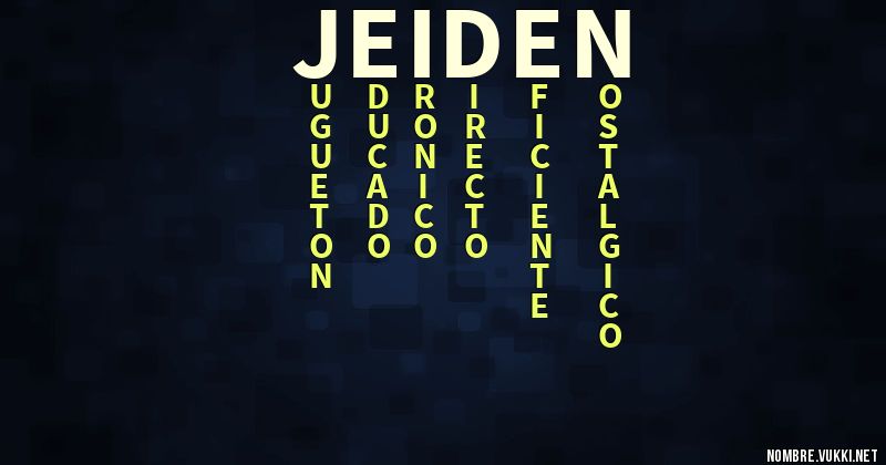 Acróstico jeiden