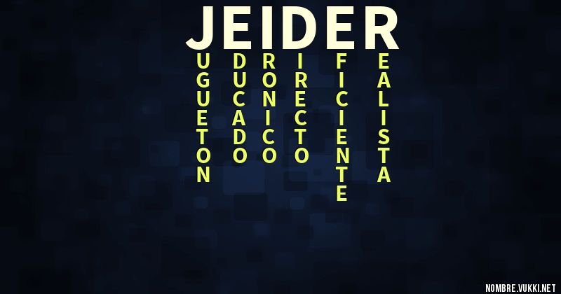 Acróstico jeider