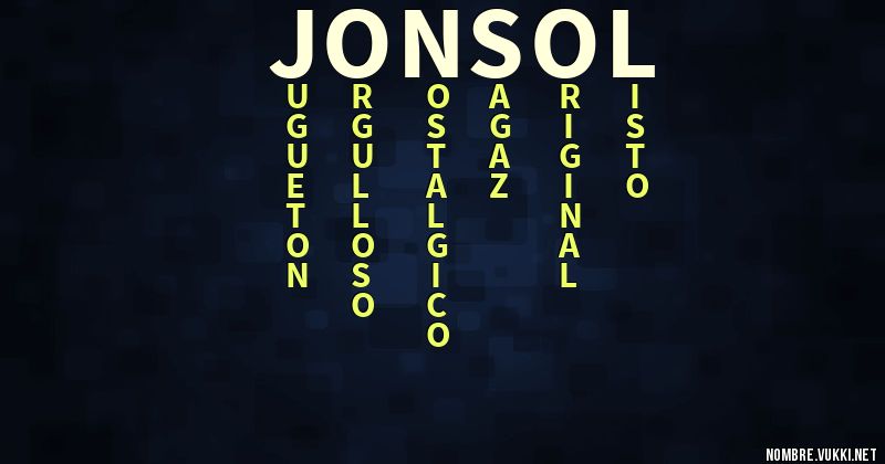 Acróstico jonsol