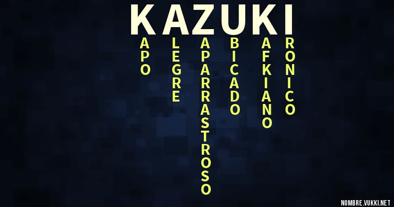 Acróstico kazuki