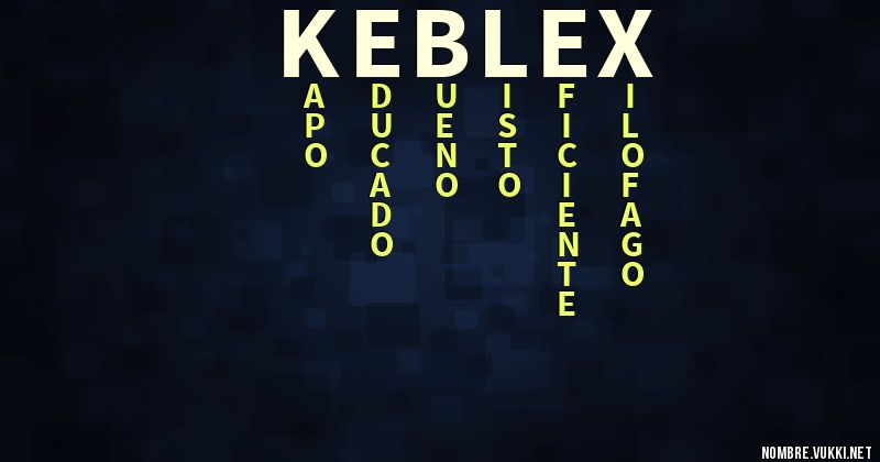 Acróstico keblex