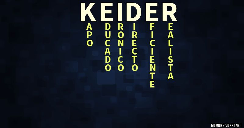 Acróstico keider