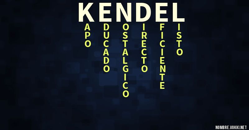 Acróstico kendel