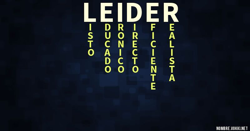 Acróstico leider