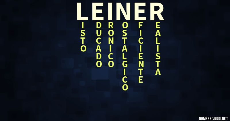 Acróstico leiner