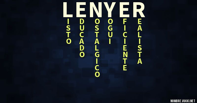 Acróstico lenyer