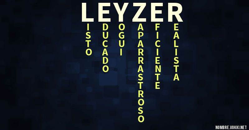 Acróstico leyzer