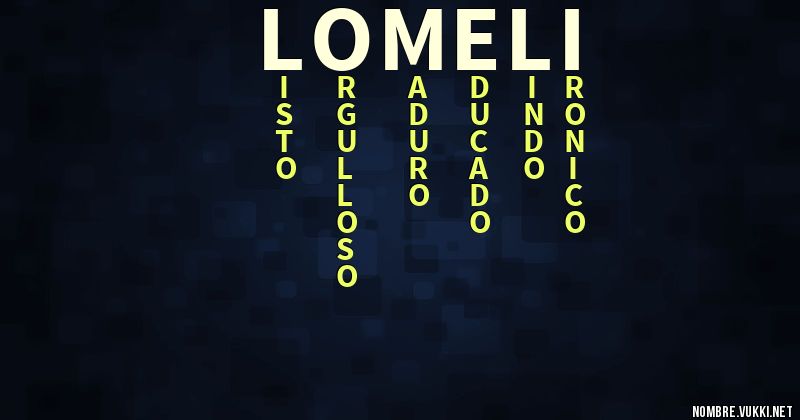 Acróstico lomeli