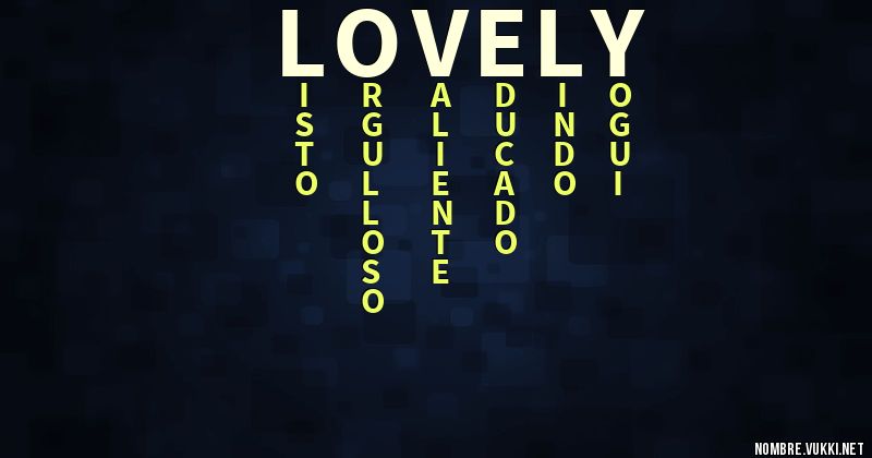 Acróstico lovely
