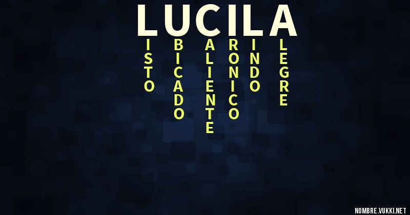 Acróstico lucila