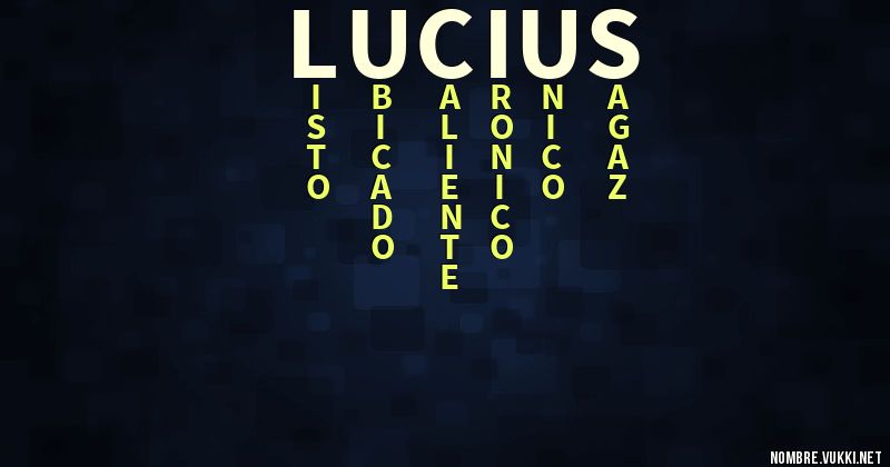 Acróstico lucius