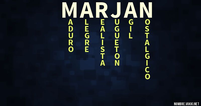 Acróstico marjan