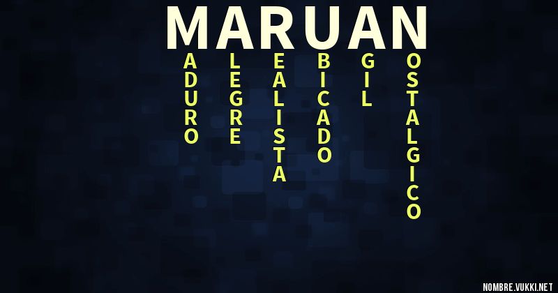 Acróstico maruan