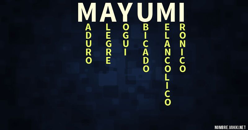 Acróstico mayumi