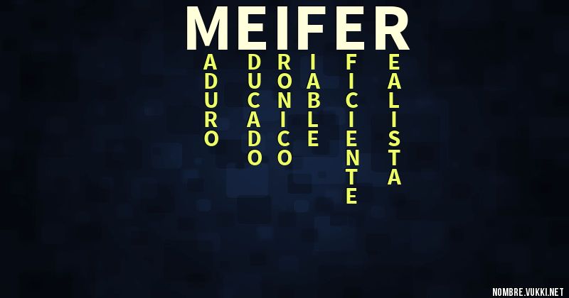 Acróstico meifer