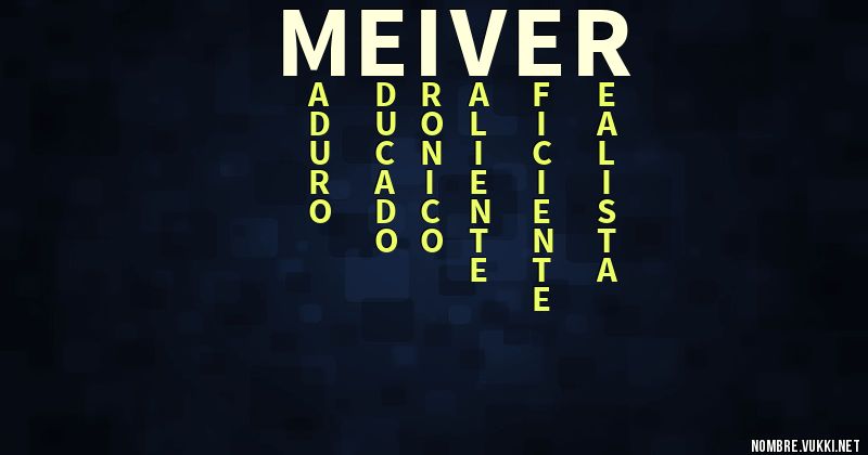 Acróstico meiver