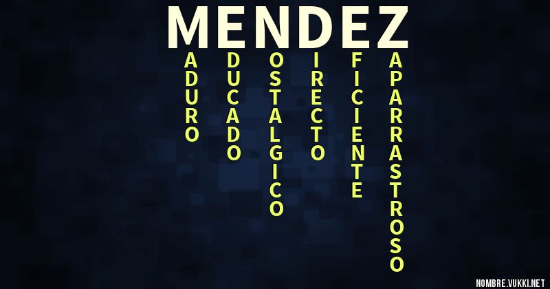 Acróstico mendez