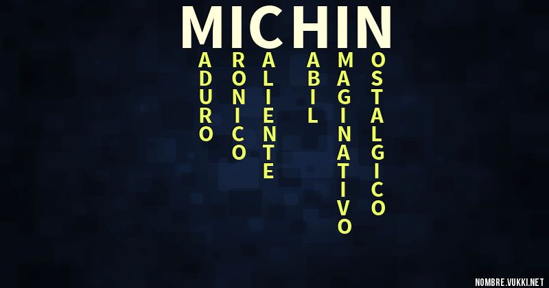 Acróstico michin