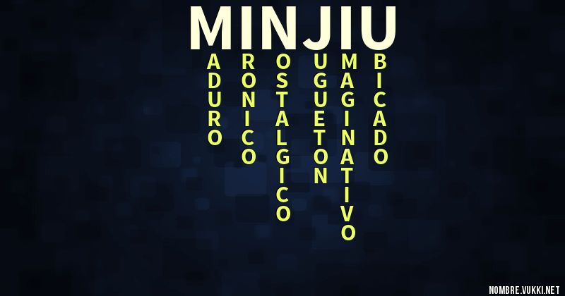 Acróstico minjiu