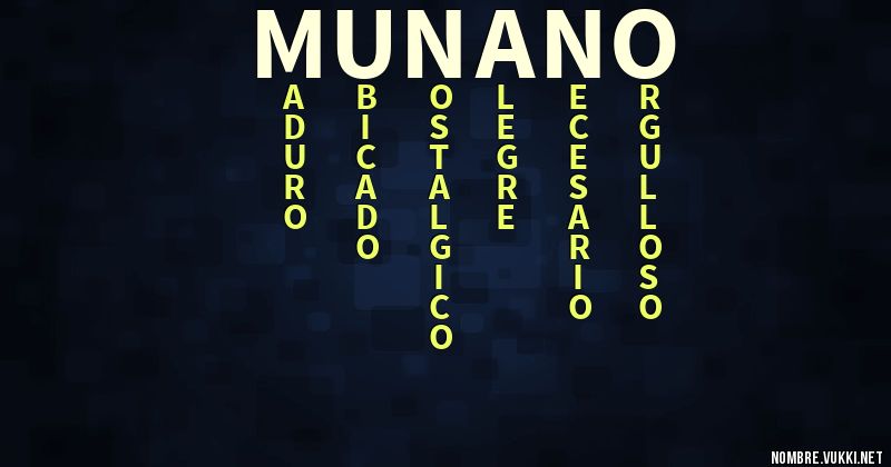 Acróstico muÑaÑo