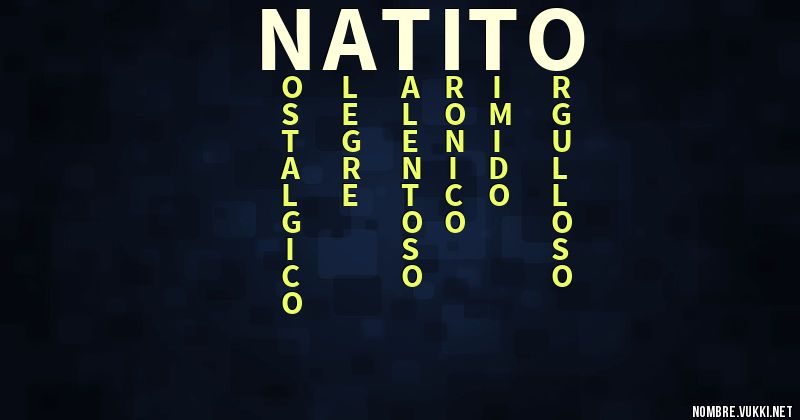 Acróstico natito