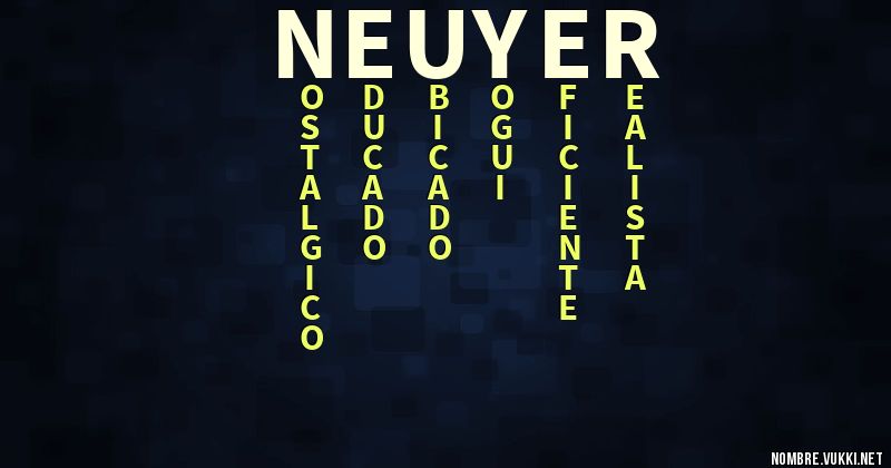 Acróstico neuyer