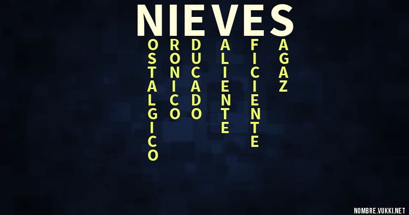 Acróstico nieves