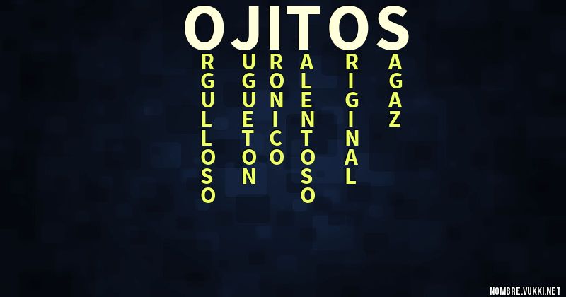 Acróstico ojitos