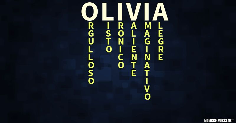 Acróstico olivia