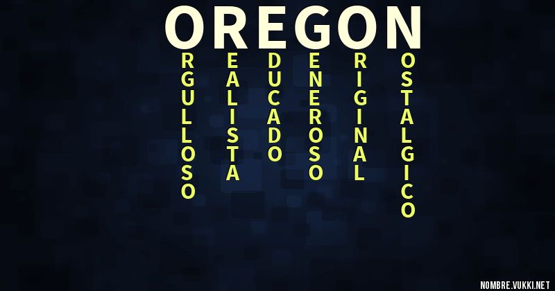 Acróstico oregon