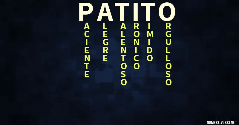 Acróstico patito