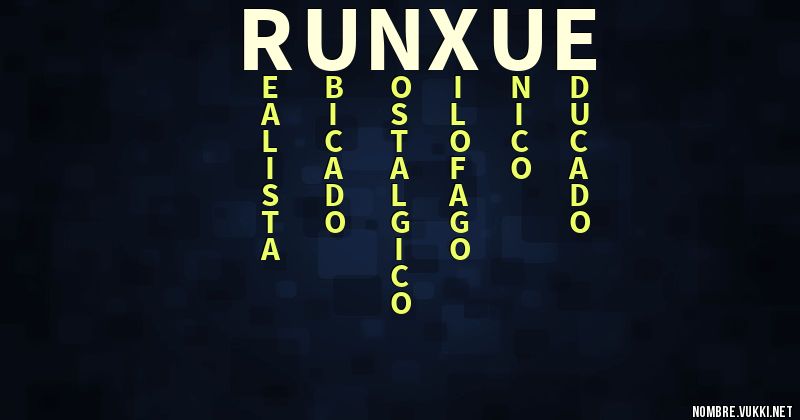 Acróstico rún-xue