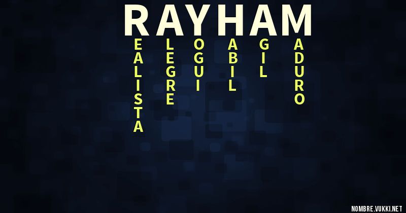 Rayham Azul Qué significa rayham