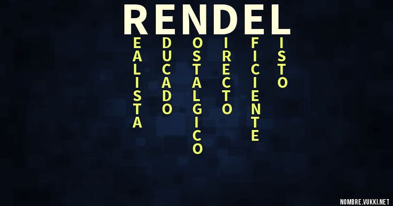 Acróstico rendel