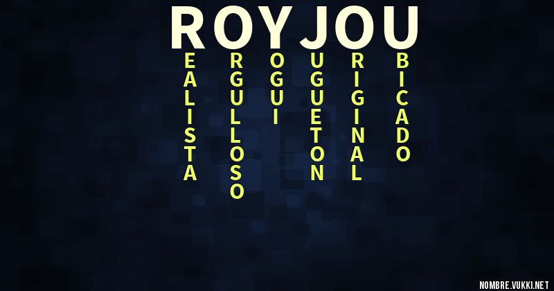 Acróstico royjou