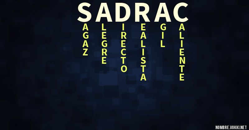 Acróstico sadrac