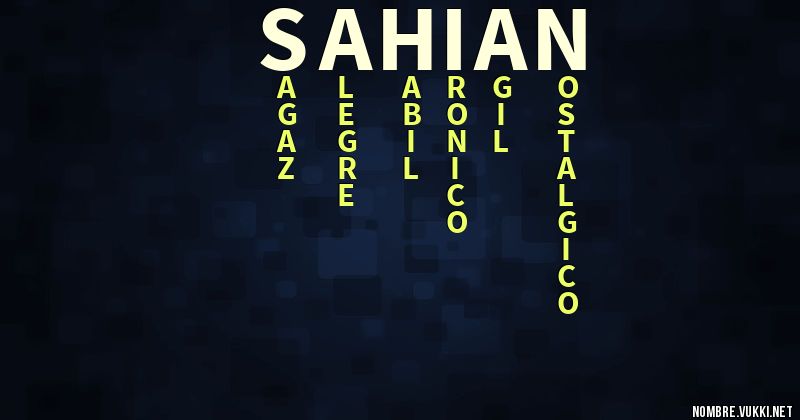 Acróstico sahian