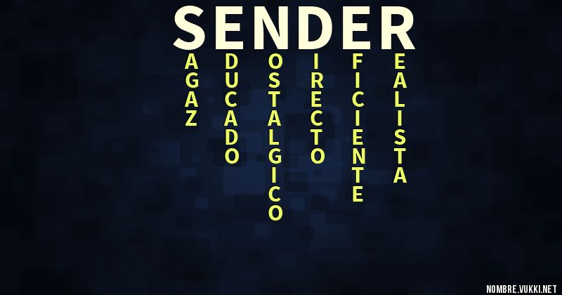 Acróstico sender