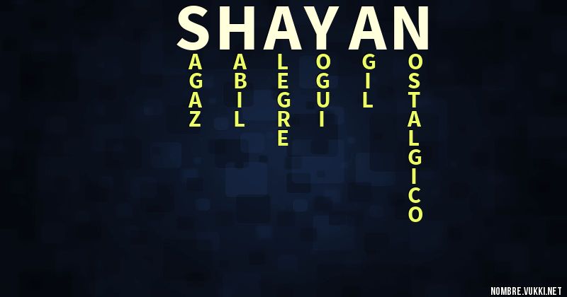 Acróstico shayan