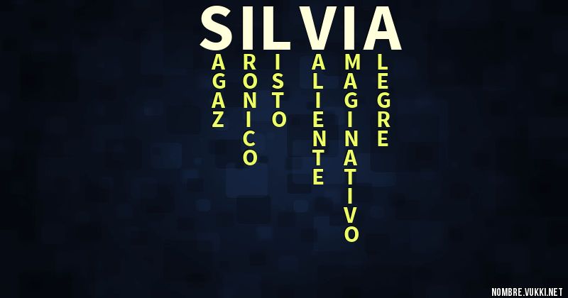 Acróstico silvia