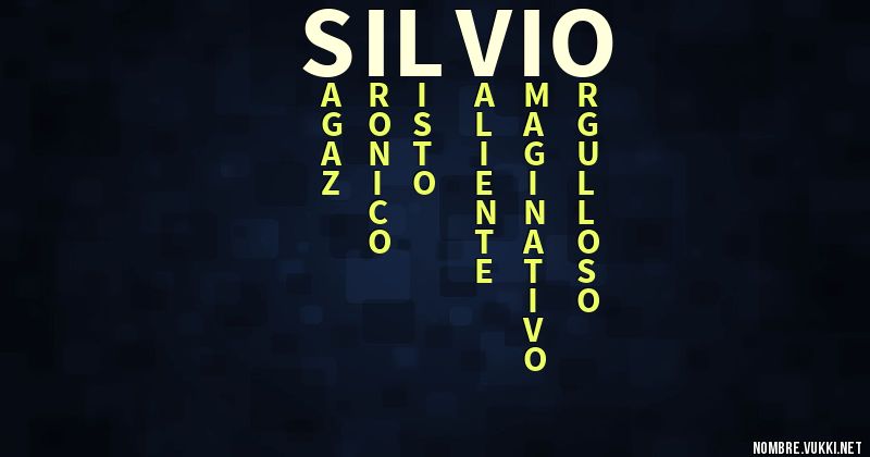 Acróstico silvio