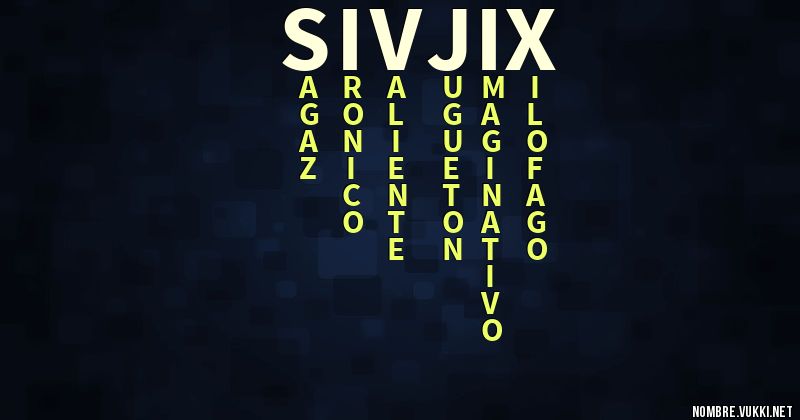 Acróstico sivjix
