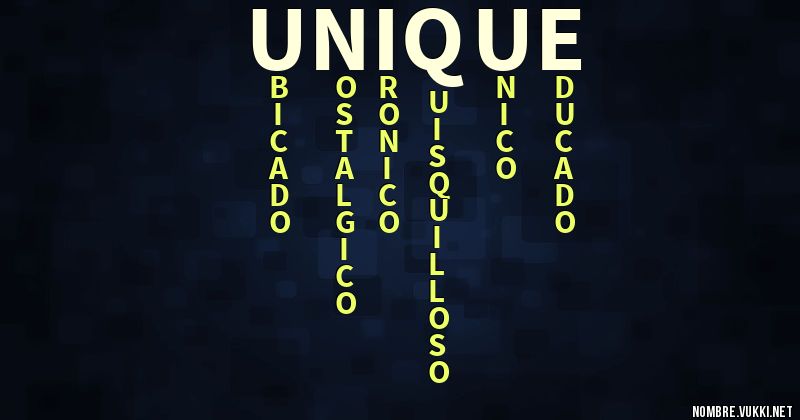 Acróstico unique
