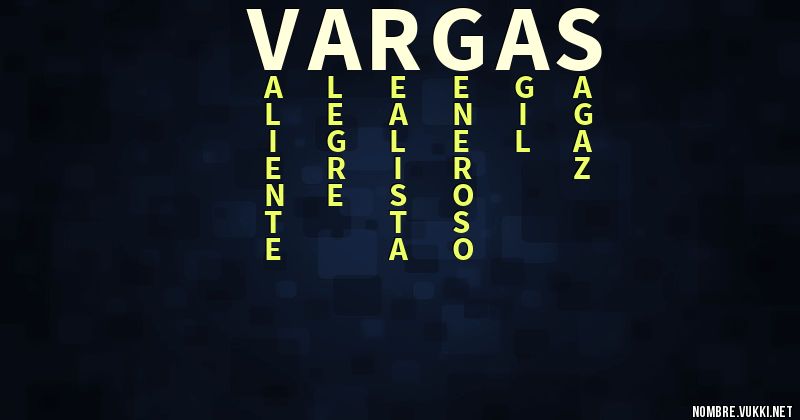 Acróstico vargas