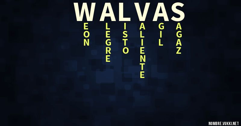Acróstico walvas