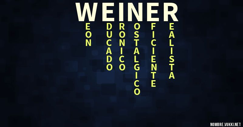 Acróstico weiner