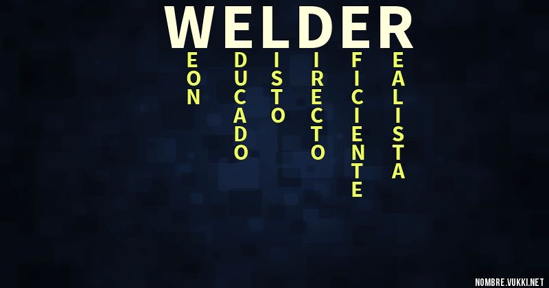 Acróstico welder