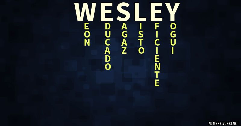 Acróstico wesley